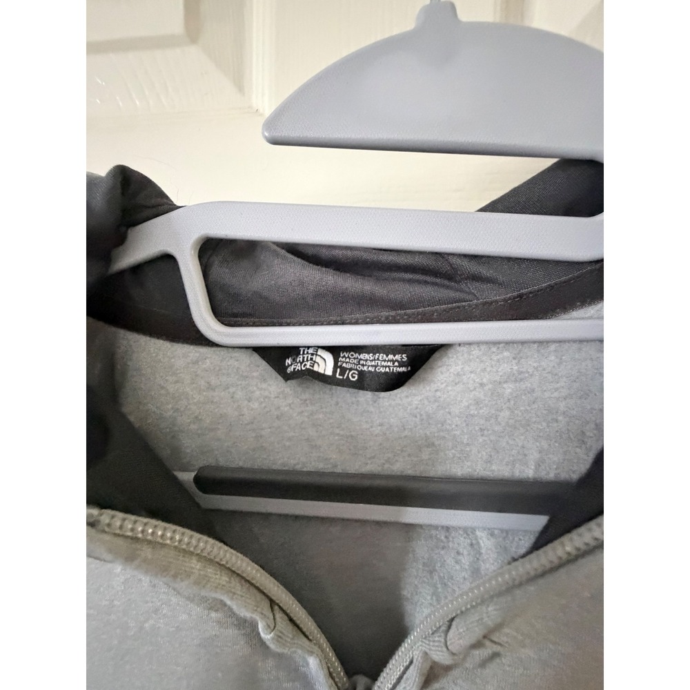 The North Face Mens Gray Full Zip Hoodie Sweatshirt Large Heathered Grey L - Picture 2 of 3